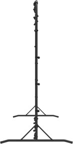 vidaXL Δίχτυ Ποδοσφαίρου Μαύρο 366 x 90 x 183 εκ. από Πολυεστέρα