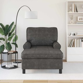 vidaXL Χαλάρωση με μαξιλάρι Μαύρο 91 x 157 x 91 εκ. Τεχνητό Δέρμα