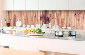 Αυτοκόλλητη φωτοταπετσαρία για απομίμηση ξύλου κουζίνας - 180x60