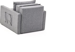 Πολυθρόνα-Κρεβάτι Γκρι SAROS 110x86x72