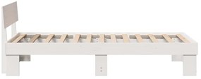 vidaXL Σκελετός Κρεβατιού Λευκό 80 x 200 cm Μασίφ ξύλο πεύκου