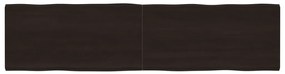 vidaXL Επιφ Τραπεζιού Αν Καφέ 200x50x(2-4)εκ.Ακατέργ. Μασίφ Ξύλο Δρυός