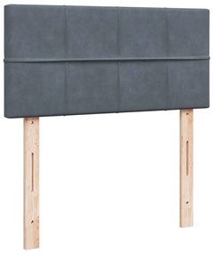 ΚΡΕΒΑΤΙ BOXSPRING ΜΕ ΣΤΡΩΜΑ ΣΚΟΥΡΟ ΓΚΡΙ 90X200 ΕΚ. ΒΕΛΟΥΔΙΝΟ 3289951