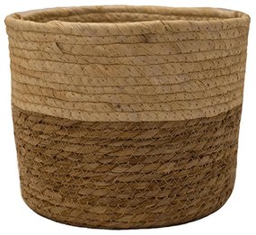 Καλάθι Ψάθινο 00.06.61109 Φ25x19,5cm Natural-Ecru Mat
