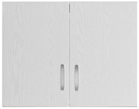 Πατάρι ντουλάπας Zelia δίφυλλο λευκό 79x42x60εκ 79x42x60 εκ.