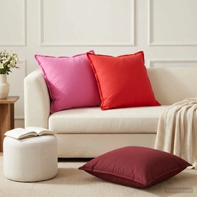vidaXL Κάλυμμα Μαξιλαριού 2 τμχ. HOUTEN Ροζ 60 x 60 cm Πολυεστέρας