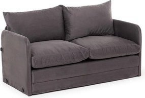 Διθέσιος Καναπές Κρεβάτι Γκρι MOZIL BASIS 148x70x66