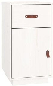 vidaXL Ντουλάπι Γραφείου Λευκό 40 x 50 x 75 εκ. Μασίφ Ξύλο Πεύκου