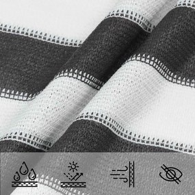 vidaXL Ικανότητα Σκίασης 2,5 x 5 m HDPE Ορθογώνιος Γκρι και Λευκό
