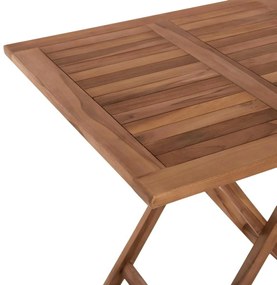 ΤΡΑΠΕΖΙ ΤΕΤΡΑΓΩΝΟ KENDALL ΠΤΥΣΣΟΜΕΝΟ HM9544 TEAK ΣΕ ΦΥΣΙΚΟ ΧΡΩΜΑ 80x80x75Yεκ.