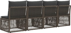 vidaXL Καναπές 4 Θέσεων 4 pcs 4-Αριθμός καθισμάτων Γκρι