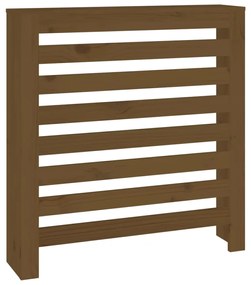 vidaXL Κάλυμμα Καλοριφέρ Καφέ μελί 79,5x19x84εκ. από Μασίφ Ξύλο Πεύκου