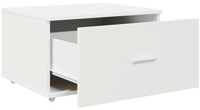 vidaXL Ντουλάπι με Συρτάρια Λευκό 55 x 45 x 33.5 εκ Επεξεργασμένο ξύλο