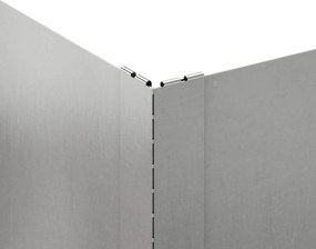 vidaXL Περίγραμμα γκαζόν 100 x 60 x 20 εκ. Ατσάλι Ασημί