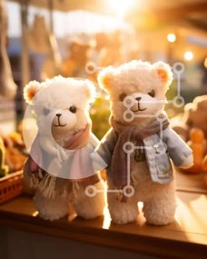 Intra Συλλεκτικό Ξύλινο Παζλ Plywood 4mm - Αξιολάτρευτα λευκά αρκουδάκια με φρούτα και λαχανικά Σε Ξύλινο Κουτί - Διαστάσεις Puzzle: 10x10 cm – 25 κομμάτια