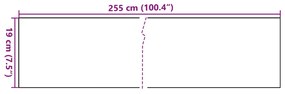 ΔΙΑΧΩΡΙΣΤΙΚΟ ΒΕΡΑΝΤΑΣ 5 ΤΕΜ. ΛΕΥΚΟ 255X19 ΕΚ. ΣΥΝΘΕΤΙΚΟ ΡΑΤΑΝ 156312