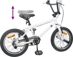 vidaXL BMX Ποδήλατο 20 ίντσες για πάνω από 9 ετών Λευκό