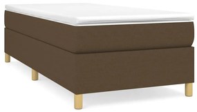 vidaXL Πλαίσιο Κρεβατιού Boxspring Σκούρο Καφέ 90x190 εκ. Υφασμάτινο