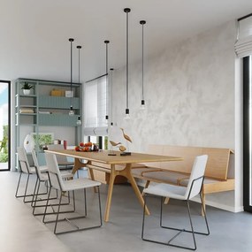 Κρεμαστό φωτιστικό EDISON μαύρο/ατσάλι/1xmax 15W LED
