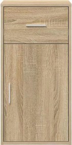 vidaXL Πλαϊνό γραφείο με συρτάρι Δρύς Sonoma 38 x 34 x 75 εκ