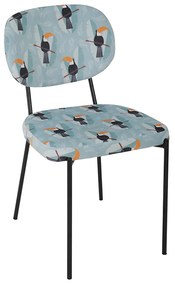TUCAN ΚΑΡΕΚΛΑ ΜΠΛΕ ΜΕ PATTERN 43x56xH82cm 03-0694