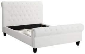 Κρεβάτι Riverton 634, Διπλό, Ανοιχτό καφέ, 140x200, Ταπισερί, Τάβλες για Κρεβάτι, 156x250x118cm