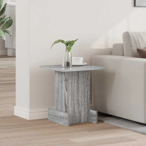 vidaXL End Table Γκρίζο Σονομα 35,5 x 35 x 40 εκ Επεξεργασμένο ξύλο
