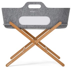 Καλαθούνα SNUZ SNUZBASKIT DARK GREY & ΞΥΛΙΝΗ ΒΑΣΗ Natural