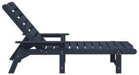 vidaXL Ξαπλώστρα με μαξιλάρι Ναυτικό μπλε 73.5 x 92 x 90εκ Πλαστικό
