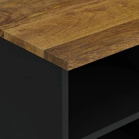 vidaXL Έπιπλο Τηλεόρασης 100x33x46 εκ. Μασίφ Ξύλο Μάνγκο &amp; Επεξ. Ξύλο
