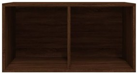 vidaXL Έπιπλο Δίσκων Βινυλίου Καφέ Δρυς 71 x 34 x 36 εκ. Επεξεργ. Ξύλο