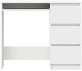 vidaXL Γραφείο Λευκό 90 x 45 x 76 εκ. από Επεξ. Ξύλο