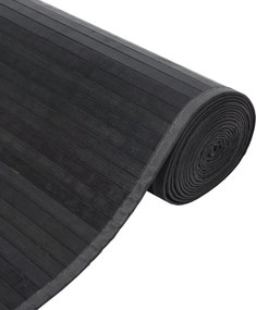 vidaXL Χαλί Ορθογώνιο Γκρι 60 x 1000 εκ. Μπαμπού