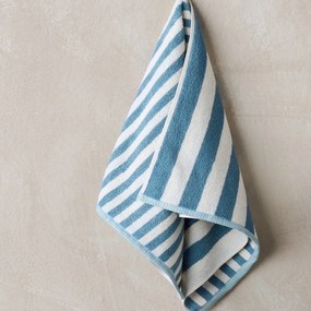 Πετσέτα Presley 01 Blue-Ecru Kentia Face 50x90cm 100% Cotton