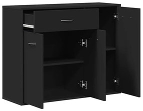 vidaXL Μπουφές Μαύρος 88 x 30 x 70 εκ. από Επεξ. Ξύλο
