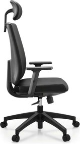 BF8200 Πολυθρόνα Γραφείου Διευθυντή, Pu Μαύρο   1τμχ