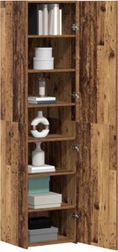 vidaXL Highboard Παλιό ξύλο 45 x 42,5 x 185 εκ.