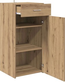 vidaXL Πλαϊνό γραφείο artisan δρυς 45 x 42,5 x 93 εκ.