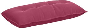 vidaXL Μαξιλάρι Πλάτης Κόκκινο 100 x 50 cm Υφασμάτινο Κορντουρά