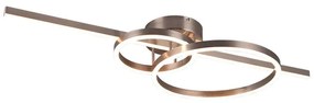 Φωτιστικό Οροφής - Πλαφονιέρα Montilla 643010307 100x40x12cm 1xSMD-LED 54W Dimmable Nickel Trio Lighting