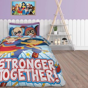 ΣΕΤ ΜΟΝΑ ΣΕΝΤΟΝΙΑ 160x260cm 3 TEM. DAS HOME - 5005 SUPER HERO GIRLS