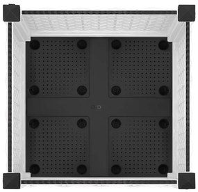 vidaXL Ζαρντινιέρα 40 x 40 x 23 εκ. από Πολυπροπυλένιο