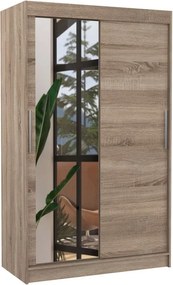 Ντουλάπα Alegre 120 συρόμενη-Drus Skouro