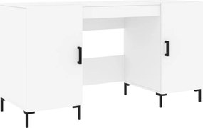 vidaXL Γραφείο Λευκό 140 x 50 x 75 εκ. από Επεξεργασμένο Ξύλο