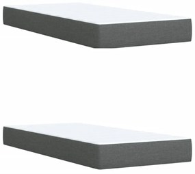 ΚΡΕΒΑΤΙ BOXSPRING ΜΕ ΣΤΡΩΜΑ ΣΚΟΥΡΟ ΓΚΡΙ 200X200 ΕΚ. ΥΦΑΣΜΑΤΙΝΟ 3287176