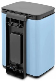 Κάδος Brabantia Bo Small 1006626, 4 L, Ομαλό και αθόρυβο άνοιγμα, Αντιολισθητική βάση, Μπλε ανοιχτόχρωμο