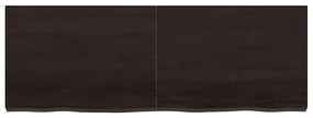 vidaXL Ράφι Τοίχου Σκούρο Καφέ 140x50x(2-6) εκ. Επεξ. Μασίφ Ξύλο Δρυός