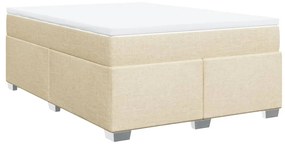 ΚΡΕΒΑΤΙ BOXSPRING ΜΕ ΣΤΡΩΜΑ ΚΡΕΜ 140X200 ΕΚ. ΥΦΑΣΜΑΤΙΝΟ 3285142