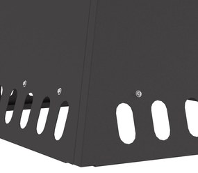 vidaXL Φωτιά 48x48x40 εκ. Μαύρο Ατσάλι