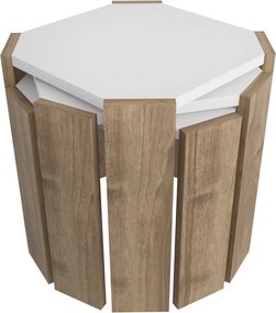 Coffee Table Lori - White, Walnut White
Walnut